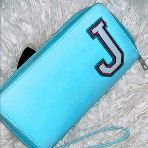 J-Initial Sky Blue Wallet